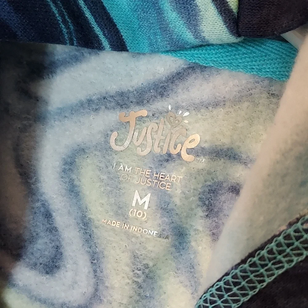 Girls Justice Marbled Hoody Sweatshirt - Picture 10 of 11